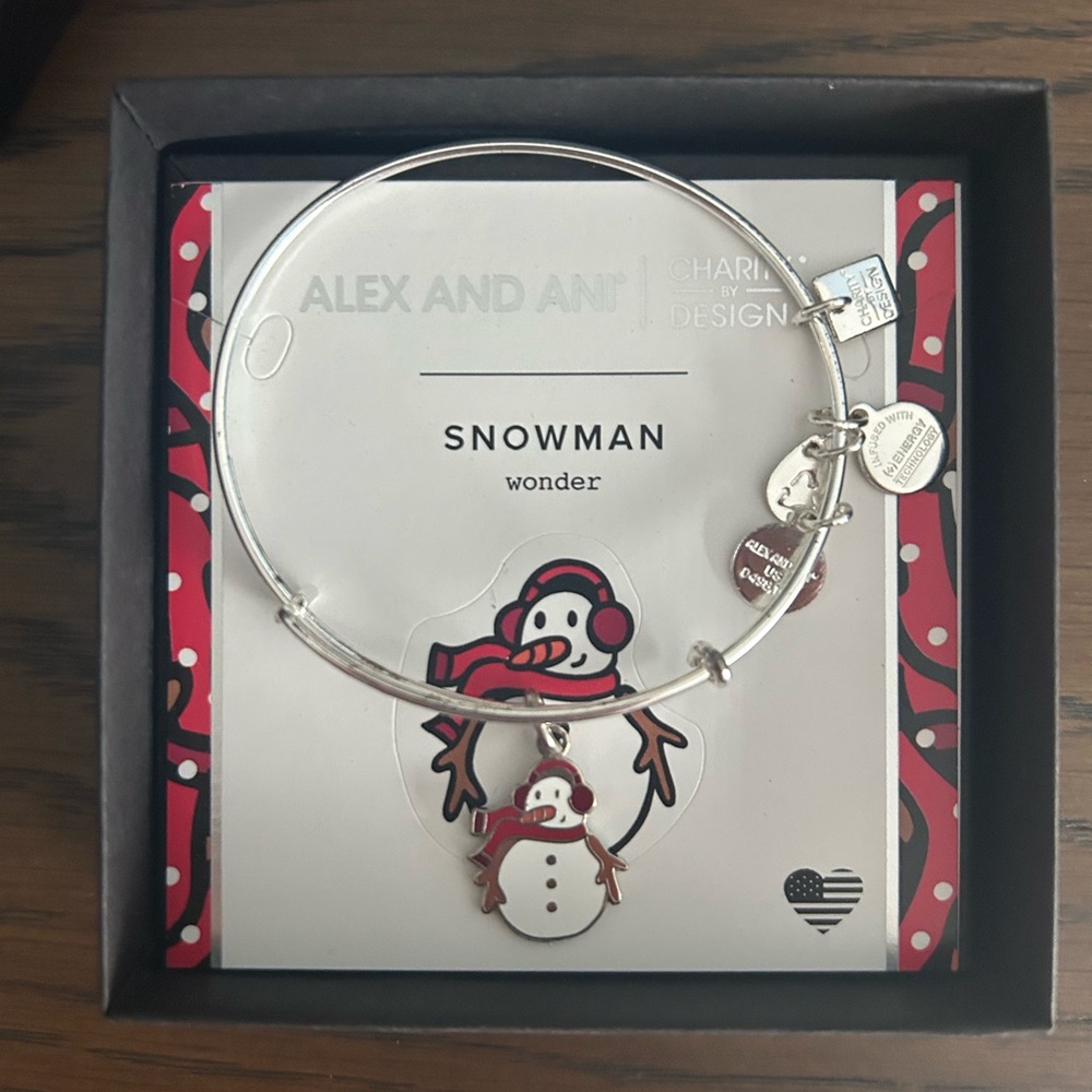 Alex and Ani Snowman bracelet